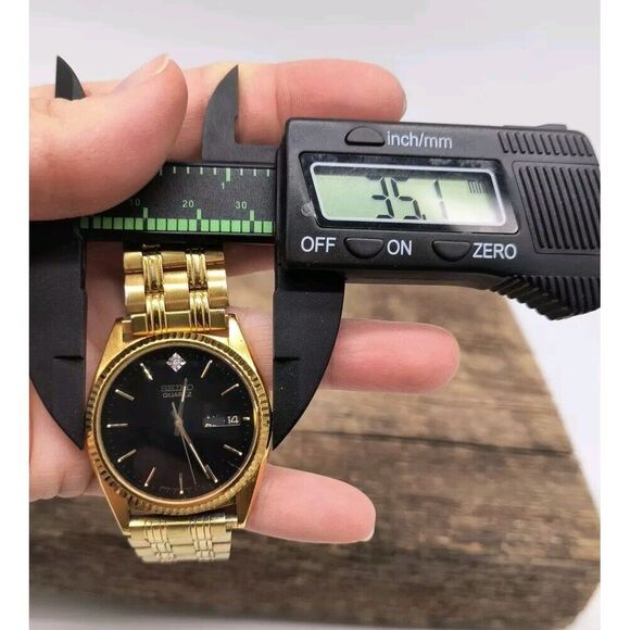 Vintage Seiko Mens Goldtone Quartz Watch 7N43-8119 - Picture 13 of 13